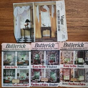 Easy to Do Shades, Windows, Patterns for Living- Lot of 4 packages